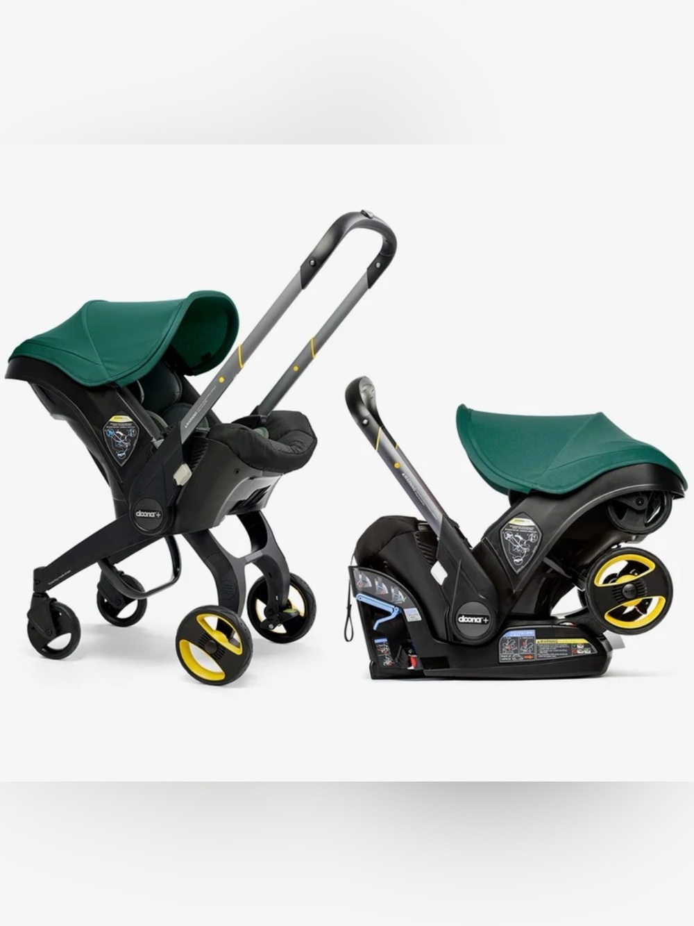 Doona Green Infant Car Seat & Stroller - Convertible Travel System